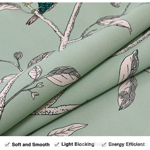Ultra Soft Textured Kitchen Windows Rod Pocket Curtains